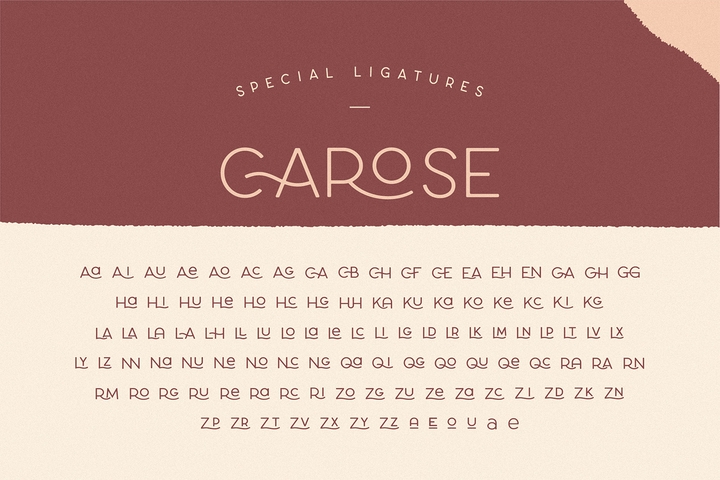 Пример шрифта Carose Regular